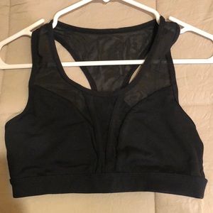 Ence Black Sports Bra, Size Medium